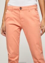 pantaloni chino regulati maura femei Pepe Jeans piersică 6Z0R46308 - imagine 3