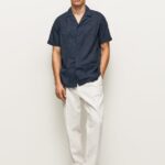 pantaloni chino relaxed fit bărbați Pepe Jeans fildeş 6Z0R461102