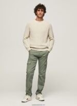 pantaloni chino sean regular fit bărbați Pepe Jeans turnare 6Z0R461126