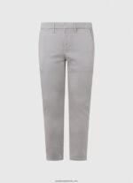 pantaloni chino slim james bărbați Pepe Jeans argent 6Z0R461110 - imagine 5