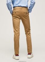 pantaloni chino slim james bărbați Pepe Jeans cămilă 6Z0R461098 - imagine 4