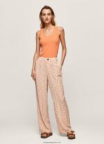 pantaloni drepti cu imprimeu floral femei Pepe Jeans multi 6Z0R46314 - imagine 2