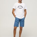 pantaloni scurți chino din bumbac bărbați Pepe Jeans ozzy 6Z0R461133