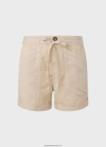 pantaloni scurți cu talie reglabilă femei Pepe Jeans piatră 6Z0R46525 - imagine 5