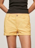 pantaloni scurți din bumbac cu ajustare normală femei Pepe Jeans strălucire 6Z0R46518 - imagine 3