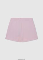 pantaloni scurți din bumbac cu talie elastică fată Pepe Jeans roz moale 6Z0R461500 - imagine 2