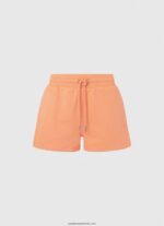pantaloni scurți din bumbac cu talie reglabilă femei Pepe Jeans piersică 6Z0R46515 - imagine 5