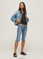pantaloni scurți din denim 3/4 cu ajustare normală femei Pepe Jeans denim 6Z0R46508