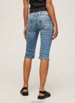 pantaloni scurți din denim 3/4 cu ajustare normală femei Pepe Jeans denim 6Z0R46508 - imagine 4