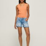 pantaloni scurți din denim cu ajustare normală femei Pepe Jeans denim 6Z0R46514