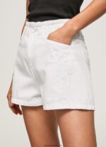 pantaloni scurți din denim cu flori brodate femei Pepe Jeans denim 6Z0R46512 - imagine 4