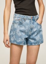 pantaloni scurți din denim cu imprimeu floral femei Pepe Jeans denim 6Z0R46502 - imagine 3