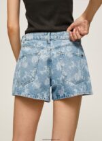 pantaloni scurți din denim cu imprimeu floral femei Pepe Jeans denim 6Z0R46502 - imagine 5