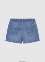 pantaloni scurți din denim culotte fit fată Pepe Jeans denim 6Z0R461509 - imagine 2