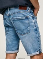 pantaloni scurți din denim stanley tapered fit bărbați Pepe Jeans denim 6Z0R46821 - imagine 4
