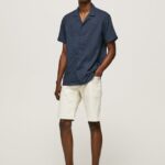 pantaloni scurți din denim stanley tapered fit bărbați Pepe Jeans denim 6Z0R46822