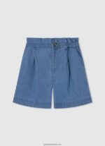 pantaloni scurți gigi cu detalii ajurate fată Pepe Jeans mousse 6Z0R461487 - imagine 4