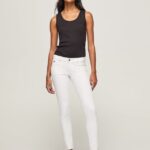 pantaloni skinny clasici femei Pepe Jeans alb 6Z0R46299