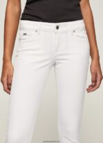 pantaloni skinny clasici femei Pepe Jeans alb 6Z0R46299 - imagine 3