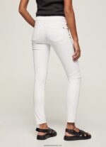 pantaloni skinny clasici femei Pepe Jeans alb 6Z0R46299 - imagine 4