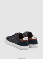 pantofi sport combinați Kenton Court bărbați Pepe Jeans marina 6Z0R461243 - imagine 4