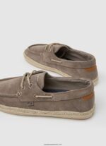 pantofi sport cu barca din piele intoarsa bărbați Pepe Jeans piatră întunecată 6Z0R461194 - imagine 4