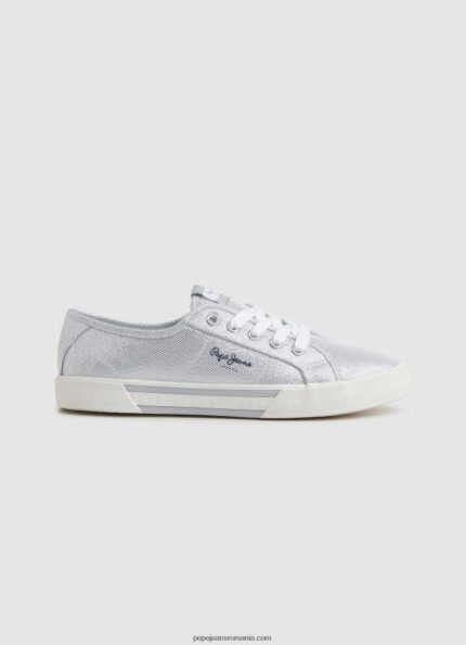 pantofi sport de bază brady party femei Pepe Jeans argint 6Z0R46626