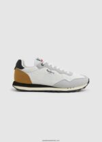 pantofi sport retro pentru bărbați bărbați Pepe Jeans alb 6Z0R461236