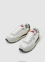 pantofi sport retro pentru bărbați bărbați Pepe Jeans alb 6Z0R461236 - imagine 3