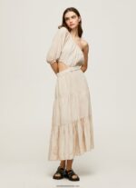 pua rochie asimetrica din in femei Pepe Jeans piatră 6Z0R46202 - imagine 2