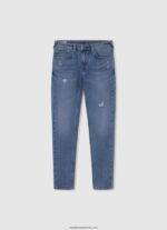 pulover cu glugă din bumbac băiat Pepe Jeans studio roșu 6Z0R461581 - imagine 5