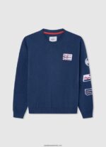 pulover cu glugă din bumbac băiat Pepe Jeans turnare 6Z0R461599 - imagine 5