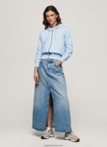 pulover cu gluga si fermoar femei Pepe Jeans dafin 6Z0R46270 - imagine 2