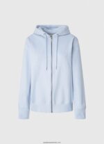 pulover cu gluga si fermoar femei Pepe Jeans dafin 6Z0R46270 - imagine 5