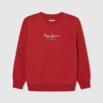 pulover cu logo imprimat băiat Pepe Jeans studio roșu 6Z0R461595