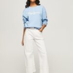pulover cu logo imprimat femei Pepe Jeans dafin 6Z0R46275