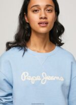 pulover cu logo imprimat femei Pepe Jeans dafin 6Z0R46275 - imagine 3