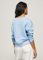 pulover cu logo imprimat femei Pepe Jeans dafin 6Z0R46275 - imagine 4