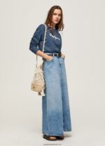 pulover cu logo imprimat femei Pepe Jeans dulwich 6Z0R46276 - imagine 2