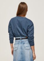 pulover cu logo imprimat femei Pepe Jeans dulwich 6Z0R46276 - imagine 4