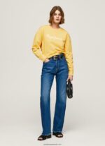 pulover cu logo imprimat femei Pepe Jeans strălucire 6Z0R46273 - imagine 2