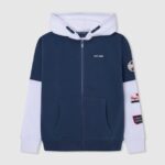 pulover cu logo petic băiat Pepe Jeans jarman 6Z0R461594