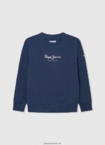 pulover cu logo petic băiat Pepe Jeans jarman 6Z0R461594 - imagine 5