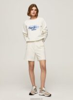 pulover de bumbac decupat femei Pepe Jeans mousse 6Z0R46287 - imagine 2