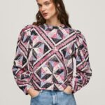 pulover din bumbac mozaic femei Pepe Jeans multi 6Z0R46277