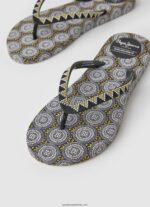 rake coin beach flip flops femei Pepe Jeans negru 6Z0R46704 - imagine 3