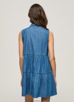rochie arya scurtă din denim femei Pepe Jeans denim 6Z0R46183 - imagine 4