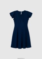 rochie cu croială romantică fată Pepe Jeans alb 6Z0R461375 - imagine 4
