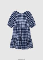 rochie cu imprimeu in carouri fată Pepe Jeans multi 6Z0R461372