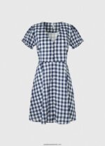 rochie cu imprimeu in carouri femei Pepe Jeans multi 6Z0R46184 - imagine 5